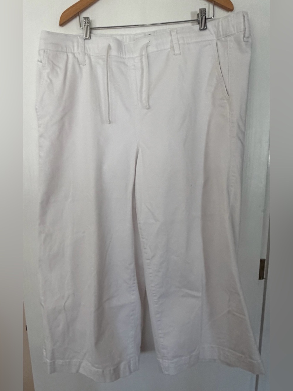 Classic White Wide-Leg Pants
